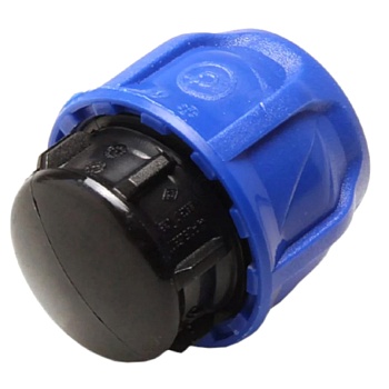 Заглушка компресс ПЭ Дн25 Ру16 VALFEX 121001123025