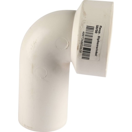 Отвод PP-H сифонн бел б/ш б/н Дн50х50х90гр RAUPIANO Rehau 11214441001