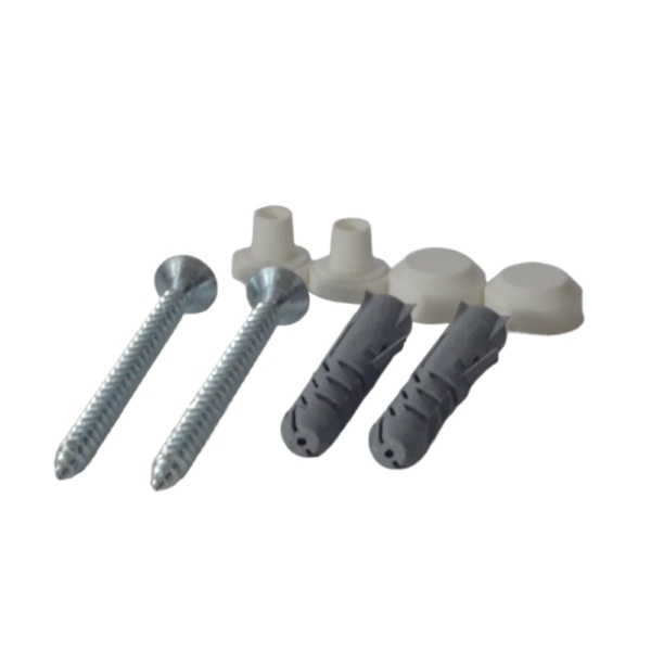 Крепление унитаза к полу п/отвертку бел колпачки