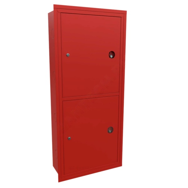 Шкаф пожарный встроен ШП-КО-320 ВЗК (1ПК+2огн) ЗМ 1300х540х230 красн Балтика-01