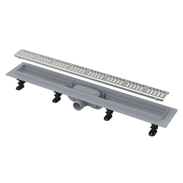 Лоток душев гор/вып комб/з Дн40 850х60 нж/реш мат Alca AG100201850