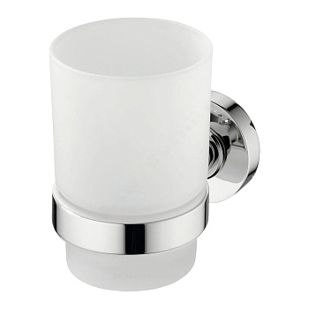 Стакан IOM с держателем матовое стекло хром Ideal Standard A9120AA