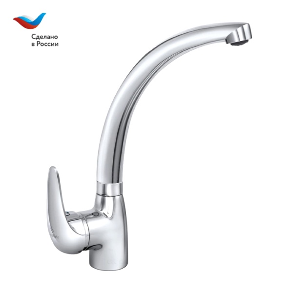 Смес/мойка В-серия однор бок/р гайка Дача Славен СЛ-ОД-В22