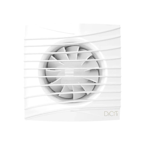 Вентилятор накладной D100 обр клап бел DICITI SILENT 4C