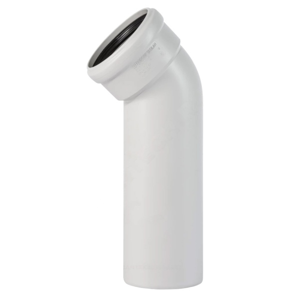 Отвод PP-MD удлинен сер б/ш Дн110х45гр в/к SKLB Ostendorf 335960