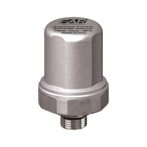 Компенсатор гидроудара FAR Рмакс 50бар, 1/2" НР FA 2895 12