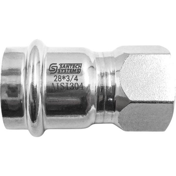 Муфта нерж AISI304 Дн35х1 1/4" пресс/ВР FS144 SantechSystems