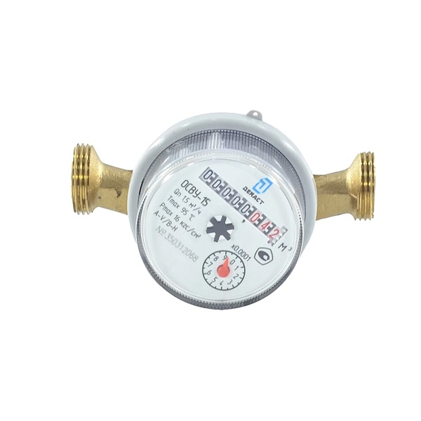 Счетчик г/в х/в ОСВУ-15 Ду15 90С L110 в/к IP67 Декаст 73-15-01