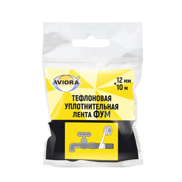 Лента ФУМ 12ммх10м вода AVIORA 302-117