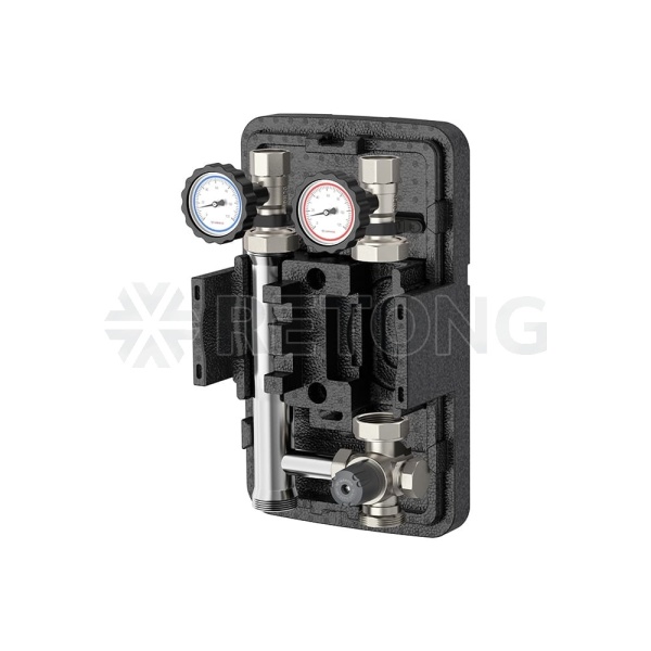 Насосная группа Varmega V-Flow DN25, с термосмесительным клапаном, нержавеющая сталь, без насоса
