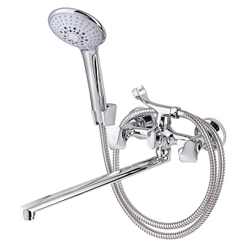 Смес/ванна ПСМ-184-38-СТ к/затв дл/изл плоск Lобр в/к КВАДРО Профсан PSM-184-38-ST