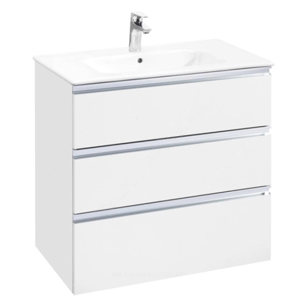 Тумба The GAP п/умыв 80 без ножек бел глян Roca 857553806