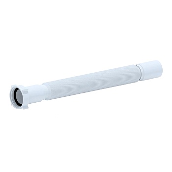 Гофра с гайкой 1 1/2"x40 L=495-1325мм АНИ Пласт K114