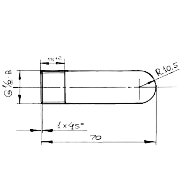 Заглушка ст Ду15 1/2" НР ГОСТ 3262-75 КАЗ