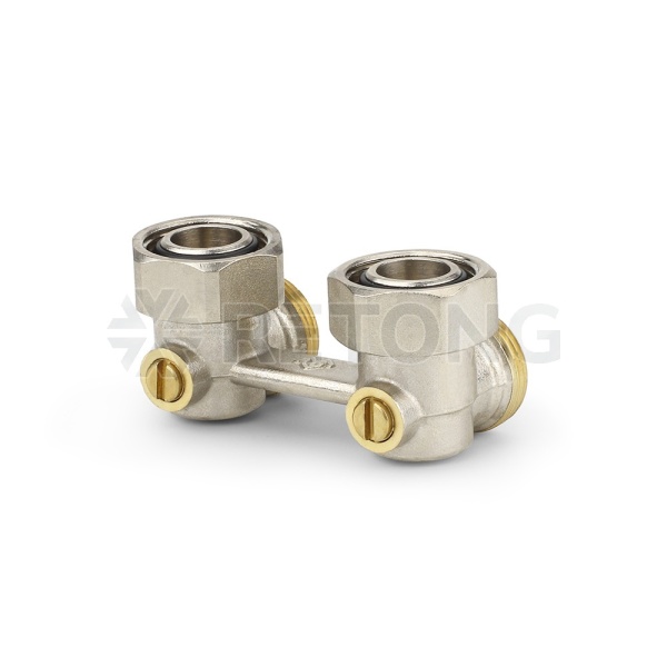 Узел нижнего подключения Varmega VM14011 3/4" НР-ВР, угловой, для двухтрубных систем