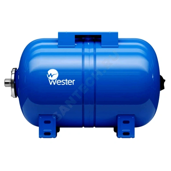 Гидроаккумулятор гориз син 24л 10атм 1" НР WAO Wester 0-14-0950