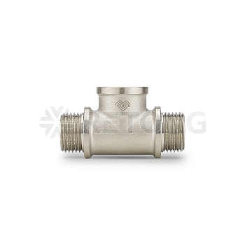 Тройник Varmega НР-ВР-НР 1/2", никелированный