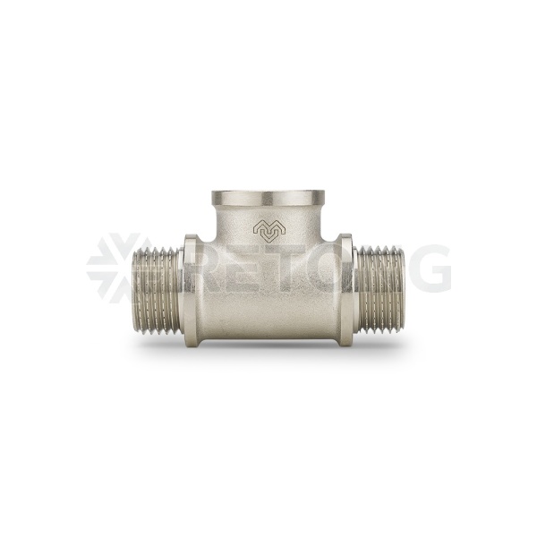 Тройник Varmega НР-ВР-НР 1/2", никелированный