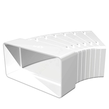 Колено прямоуг разноугл пласт 60х120 горизонтальное Эра 612КРП