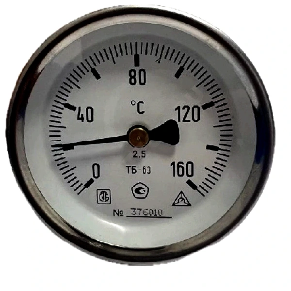 Термометр биметалл ТБ-100 160С Дк100 L=100 G1/2" осев Багория