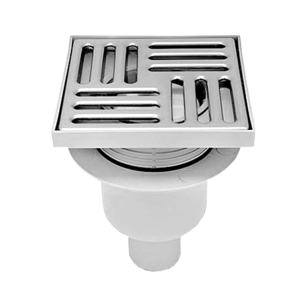 Трап рег верт/вып сух/затв Дн50 нерж/реш 100х100 АНИ Пласт TQ5702