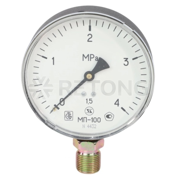 Манометр рад МП-100 0-1,6МПаДк100 G1/2" ст ЗТП Минск