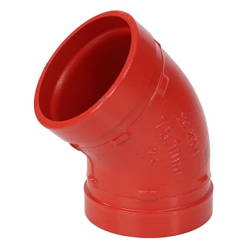 Отвод п/муфту 45гр Ду100(Дн108) грувлок XGQT04 JIANZHI