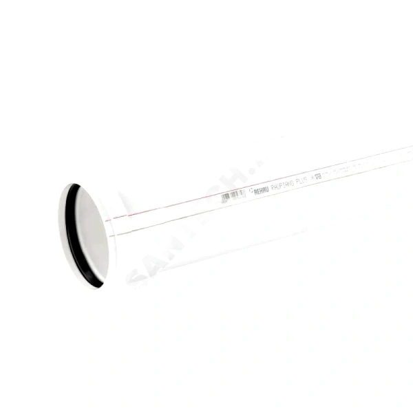 Труба PP-H бел б/ш б/н Дн40х1,8 L=0,25м в/к RAUPIANO Rehau 11230141006