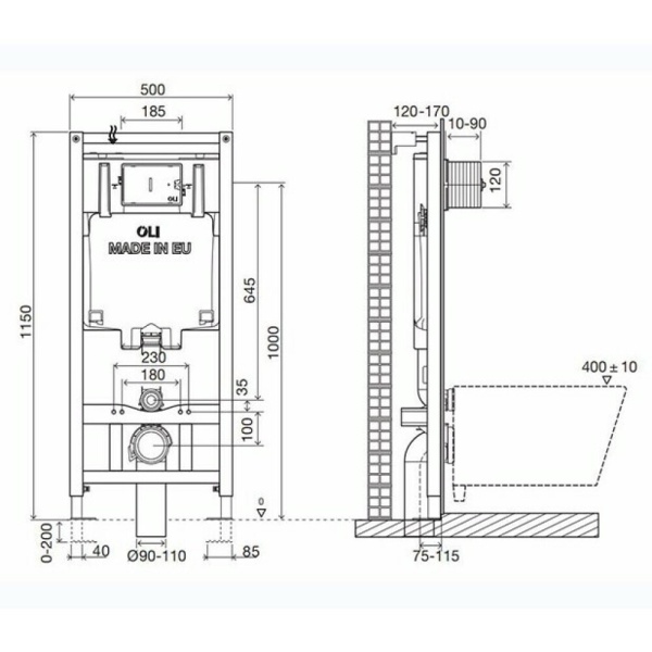 Унитаз подвесной TIRSO б/о в/к дюр микр Ideal Standard R034301