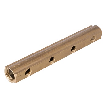 Коллектор лат 1 1/4" м/м 2в 3/4" вн/р 100мм Giacomini R582AY002