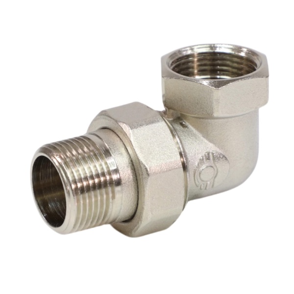 Соединитель лат американка Ду25 м/р угл никель VALFEX VF.098.N.100