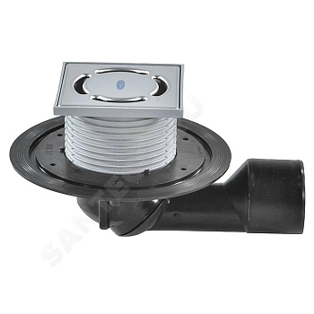 Трап рег унив/вып гидр/затв Дн50/75 нерж/реш 115х115 HL HL80.1