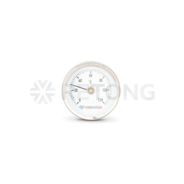 Термометр биметаллический накладной Varmega VMMT05-805000, диаметр 80 мм