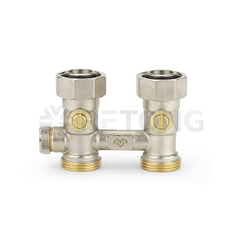 Узел нижнего подключения Varmega VM13851, 3/4"EKх3/4"EK НР-ВР, прямой, для однотрубных систем