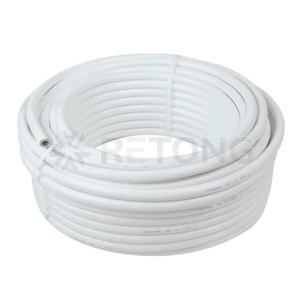 Труба гофр нерж SS304 бел 20A Ру15 (30м) отожжен STAHLMANN SP3042001030