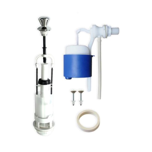 Арматура д/бачка набор 1/2" пл/ш б/под хр шток 1реж Уклад А 110.56.14.3