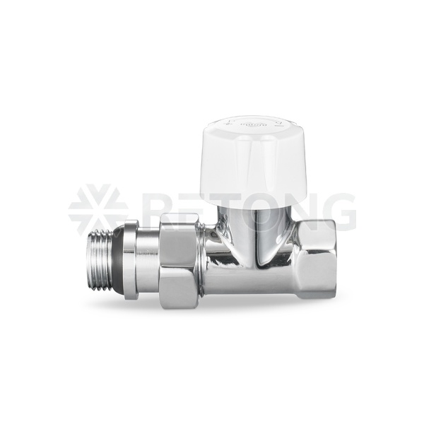 Термостатический клапан (терморегулятор) Varmega VMDV06-410404, 1/2" ВР-НР, прямой, хром