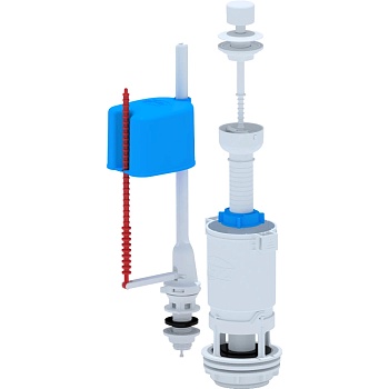 Арматура д/бачка набор 1/2" пл/ш н/под бел шток АНИ Пласт Эконом WC4550