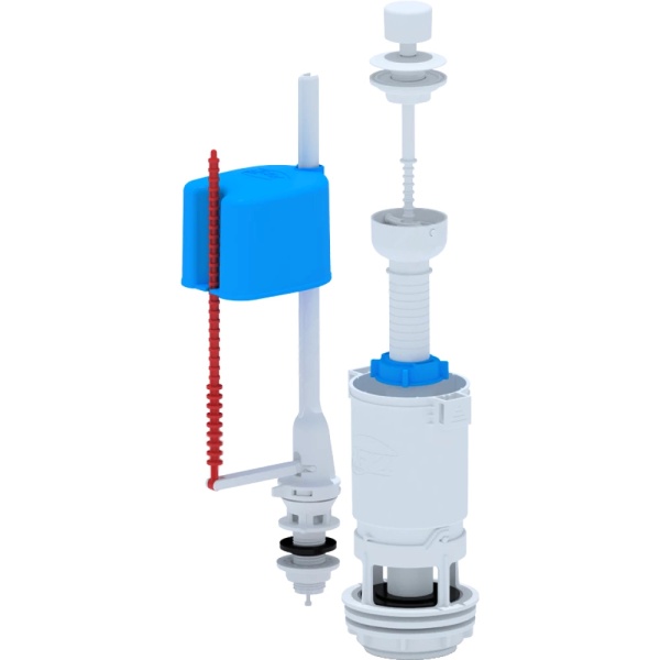 Арматура д/бачка набор 1/2" пл/ш н/под бел шток АНИ Пласт Эконом WC4550
