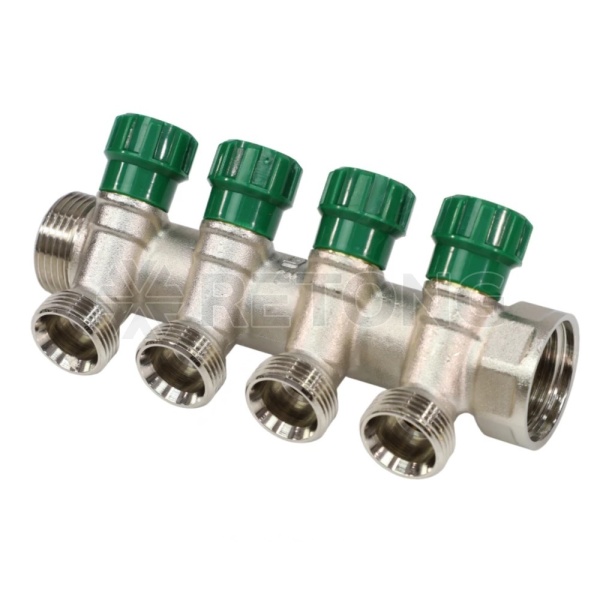 Коллектор лат клап рег 1" м/р 4в 3/4" ЕК н/р 36мм M211 SantechSystems