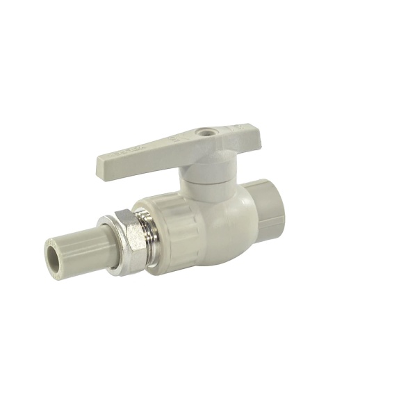 Кран шаровой PP-R сер полн Дн20х3/4" 1-ст разъем соед VALFEX 20244020Г