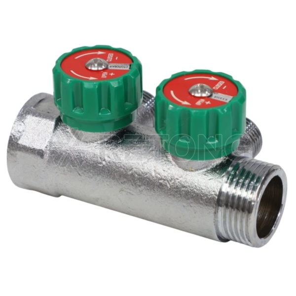 Коллектор лат клап рег 1" м/р 2в 1/2" ПУ н/р 45мм M110 SantechSystems