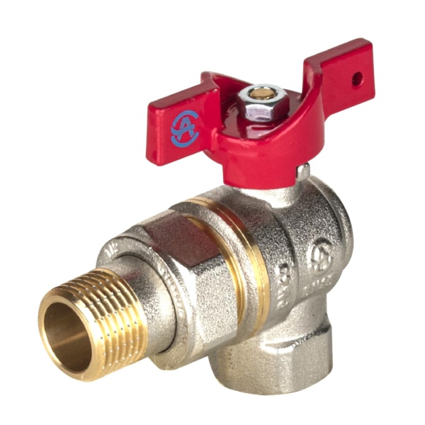 Кран шар лат 1011 Euro нк Ду15 Ру40 м/амер полн угл баб Aquasfera 1011-01 .