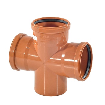 Крестовина PP-B 1-пл кор б/н Дн110х110х110х87,5гр в/к VALFEX 31110110