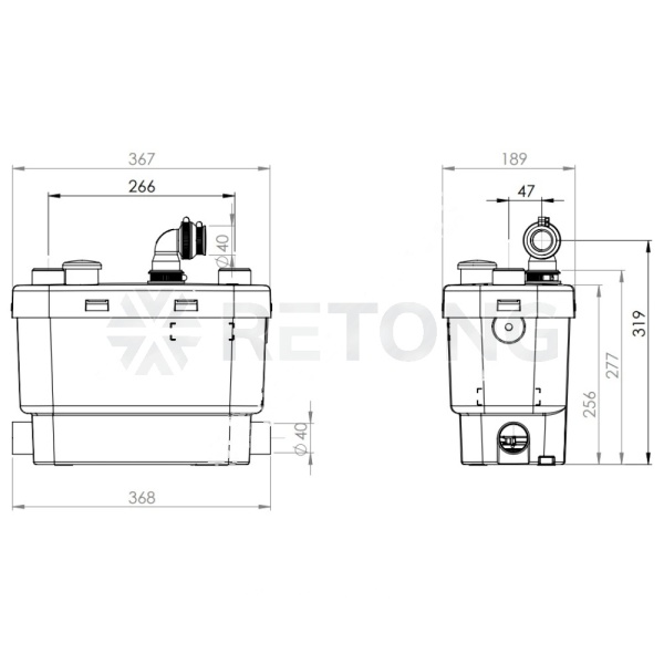 Установка канализационная Sanispeed 230В SFA