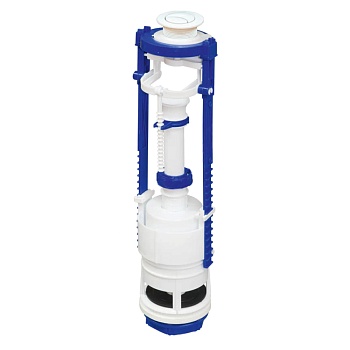 Арматура д/бачка слив бел кноп 2реж РБМ КВ-12.1