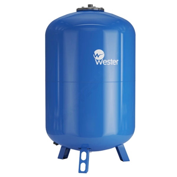 Гидроаккумулятор верт син 500л 10атм 1 1/4" ВР WAV Wester 0-14-1520