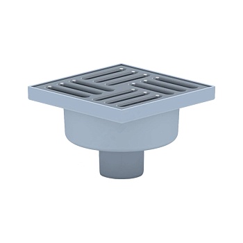 Трап нерег верт/вып гидр/затв Дн50 нерж/реш 150х150 АНИ Пласт TA5212