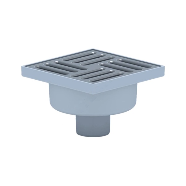 Трап нерег верт/вып гидр/затв Дн50 нерж/реш 150х150 АНИ Пласт TA5212