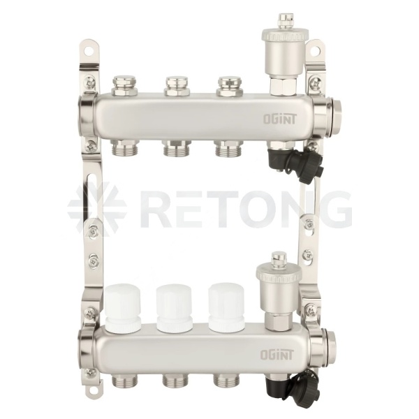Группа коллект нерж 1" м/м 3в 3/4" ЕК н/р в/к Ogint 9506-02